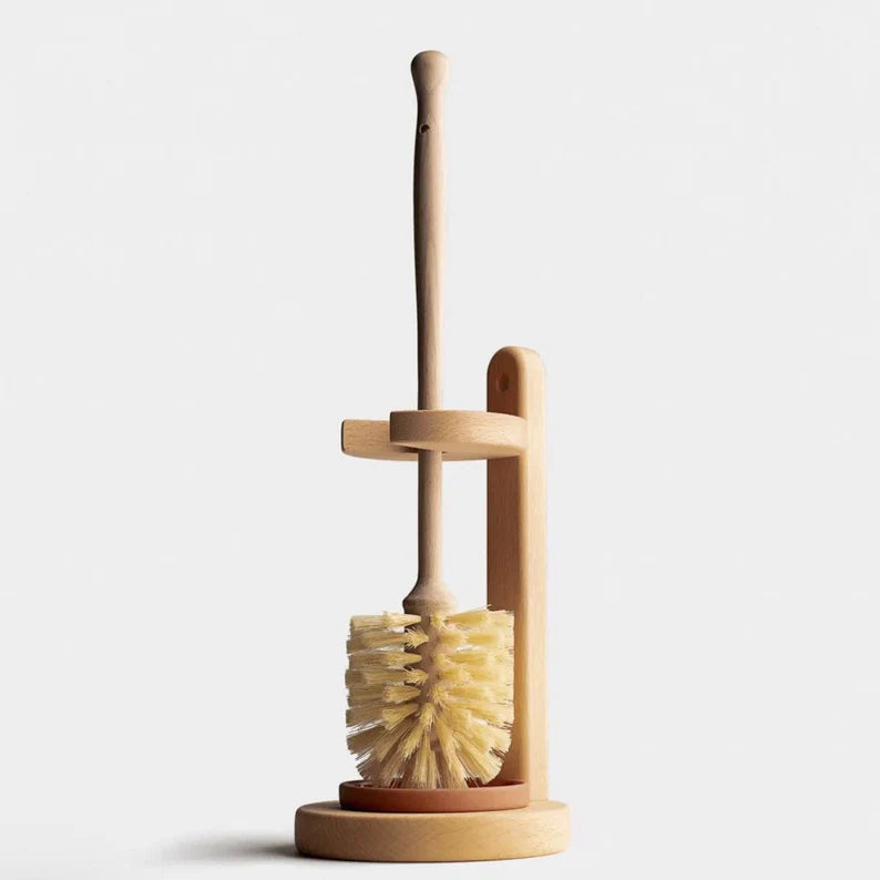 Sisal Toilet Brush with Beechwood Stand