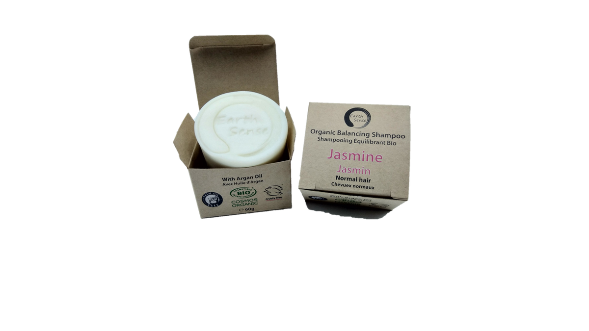 Organic Certified Balancing Solid Shampoo Jasmine 60g