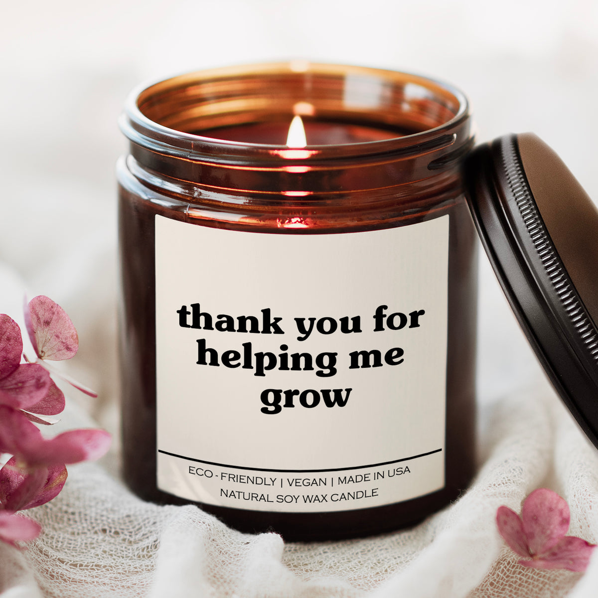 Candle - Thank You For Helping Me Grow