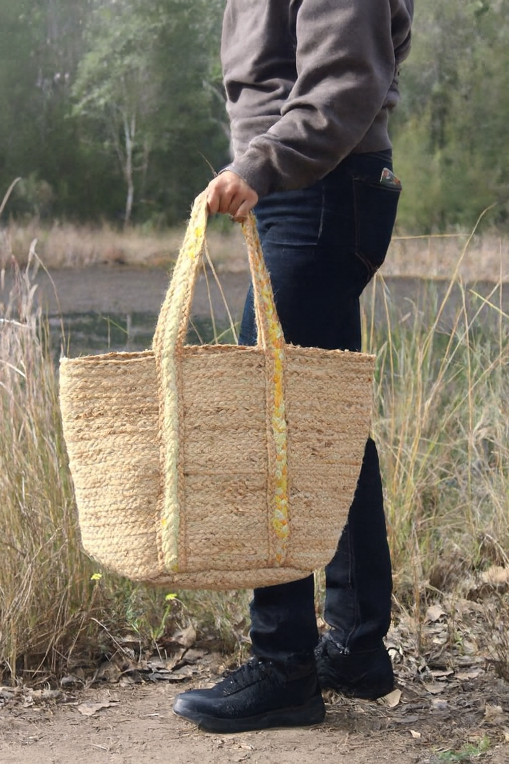 Handwoven Market Tote Bag