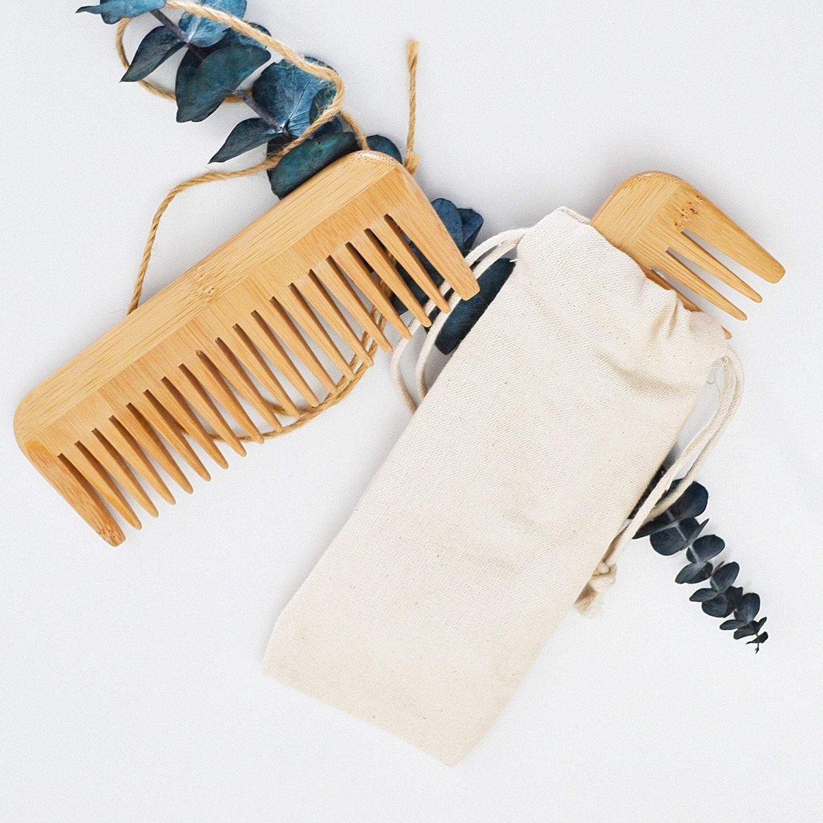 Bamboo Wide-Tooth Detangling Comb