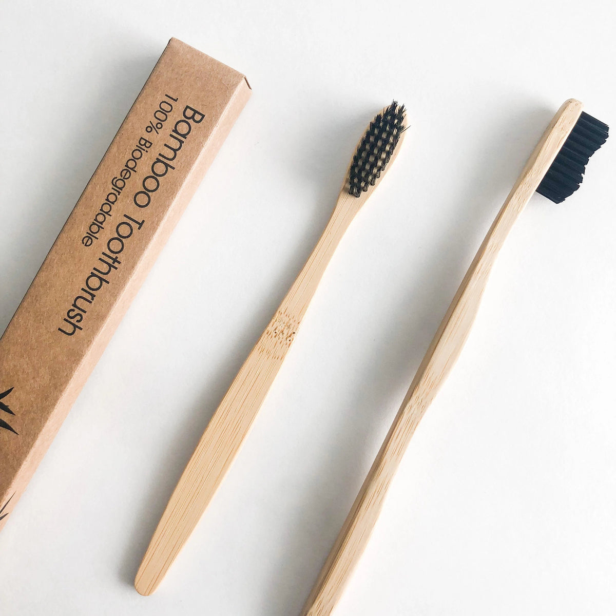 Bamboo Toothbrush with Activated Charcoal Bristles